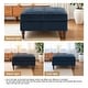 preview thumbnail 18 of 83, 31.78" W Oversized Square Upholstered Storage Ottoman with Wooden Tray