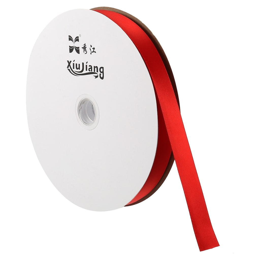 Satin Ribbon, Double Face Solid Crafts Roll for Party Home Decoration