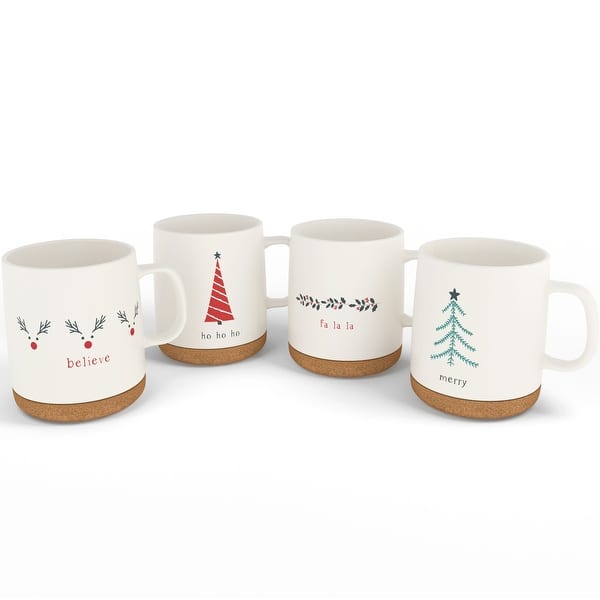 American Atelier Set of 4 Christmas Mugs - Bed Bath & Beyond - 39076441