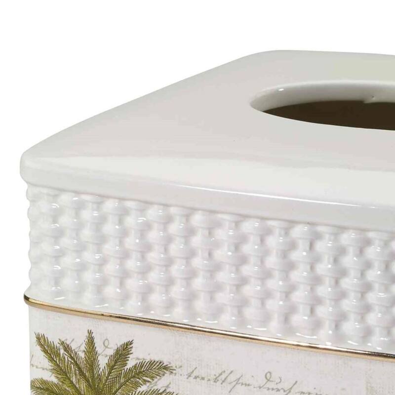 Avanti Linens Colony Palm Tissue Cover - Ivory - Tissue Cover