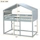 preview thumbnail 28 of 54, House Bed Twin Over Twin Bunk Bed Wood Platform Bed Frame