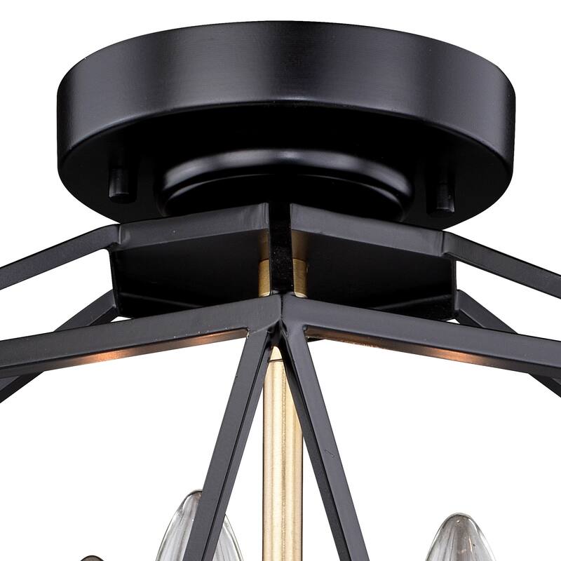 Vaxcel Lighting Turin 4 Light 14-1/2" Wide Semi-Flush Ceiling Fixture