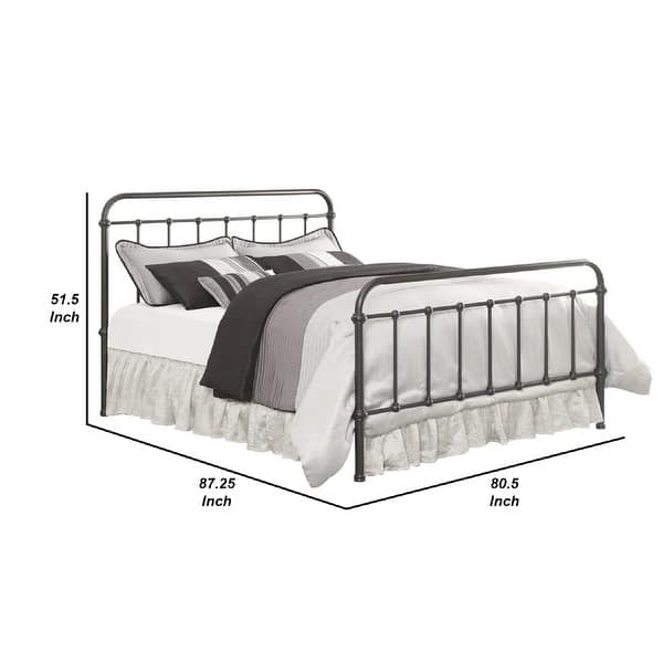 Metallic Eastern King Size Bed, Dark Bronze Bed Bath & Beyond 23553886