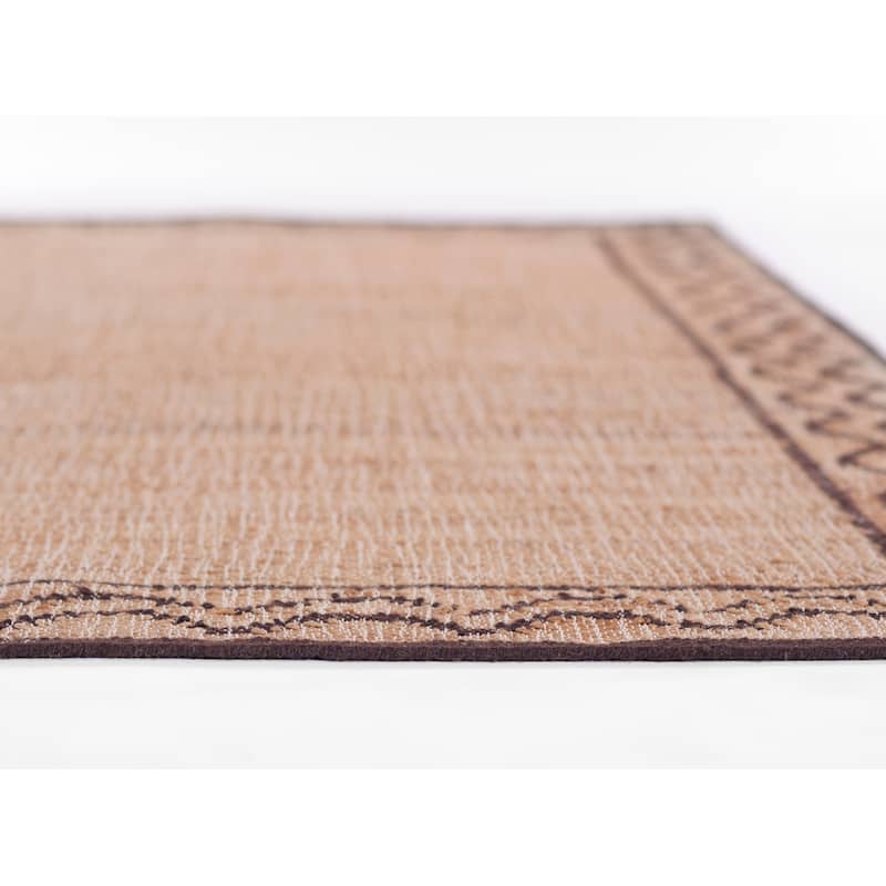 Erin Gates by Momeni Orchard Ripple Brown Hand Woven Wool and Jute Rug
