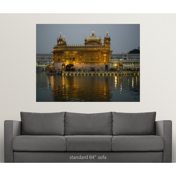 /' Golden Temple In Amritsar Punjab India /' Cityscape Canvas Print Wall Deco
