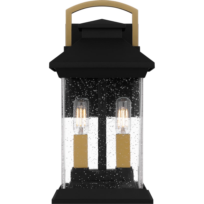 Henderson 2-Light Earth Black Outdoor Wall Lantern