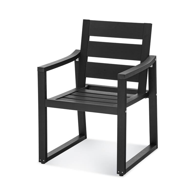 Outdoor 7-Piece Patio Set with Aluminium Rectangular Dining Table & Armchairs