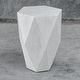 preview thumbnail 4 of 2, Uttermost Volker White Side Table