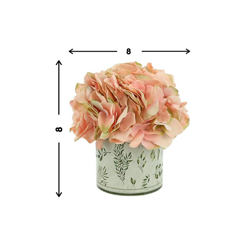 Hydrangea Arrangement in a Glass Vase