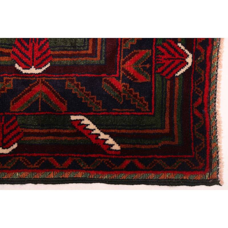 ECARPETGALLERY Hand-knotted Teimani Dark Brown Wool Rug - 4'0 x 6'8