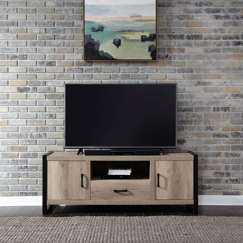 Sun Valley Sandstone Opt Entertainment Center w Piers
