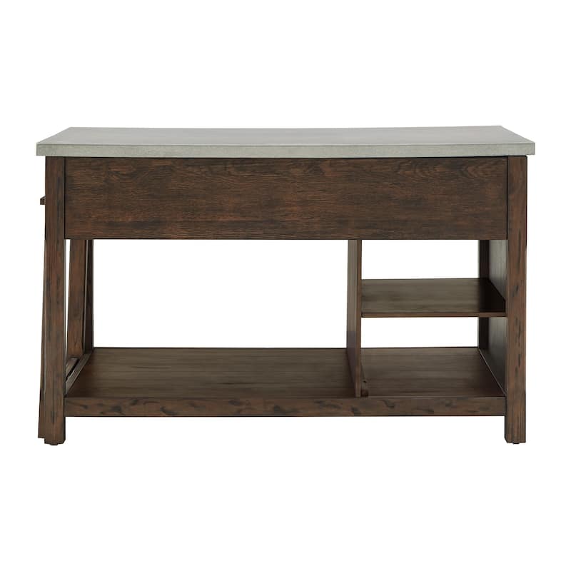 Tali Reclaimed Look Extendable Kitchen Island by iNSPIRE Q Classic