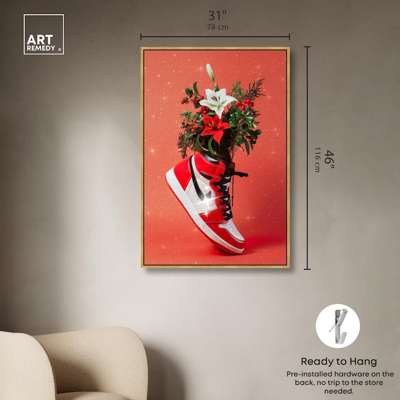 Holiday Sneaker Canvas by Art Remedy