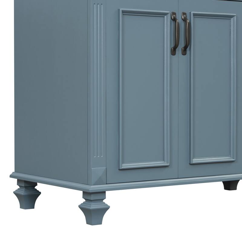 36"Freestanding Bathroom Vanity with Ceramic Sink