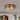 Farmhouse 2-Light Flush Mount Ceiling Light with Hammered Glass Shade - ORB