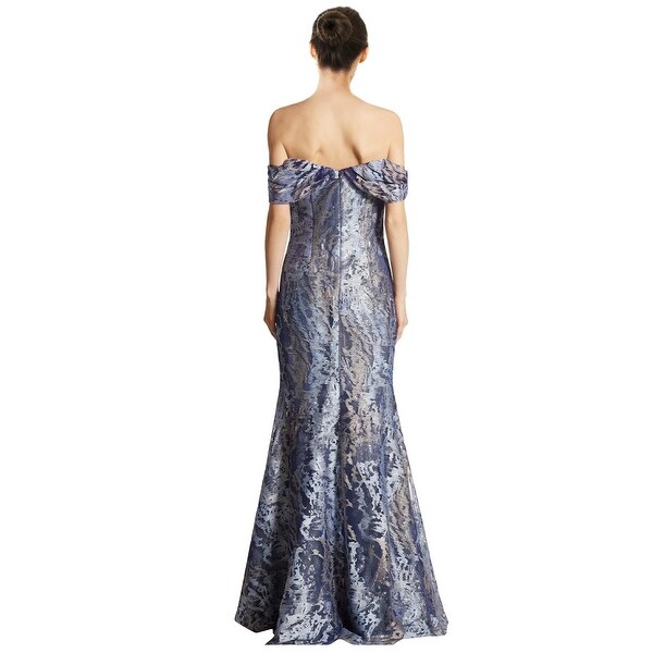 rene ruiz off the shoulder gown