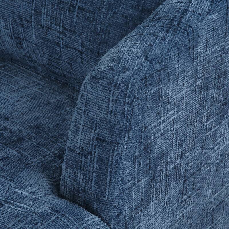 360° Modern Swivel Accent Chair, Chenille Armchair Comfy Round Sofa Chair, Swivel Barrel Chair For Living Room