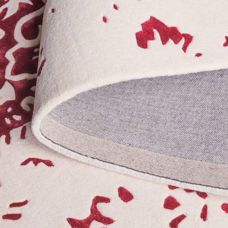 SAFAVIEH Handmade Fifth Roselette Avenue Modern Abstract Wool Rug