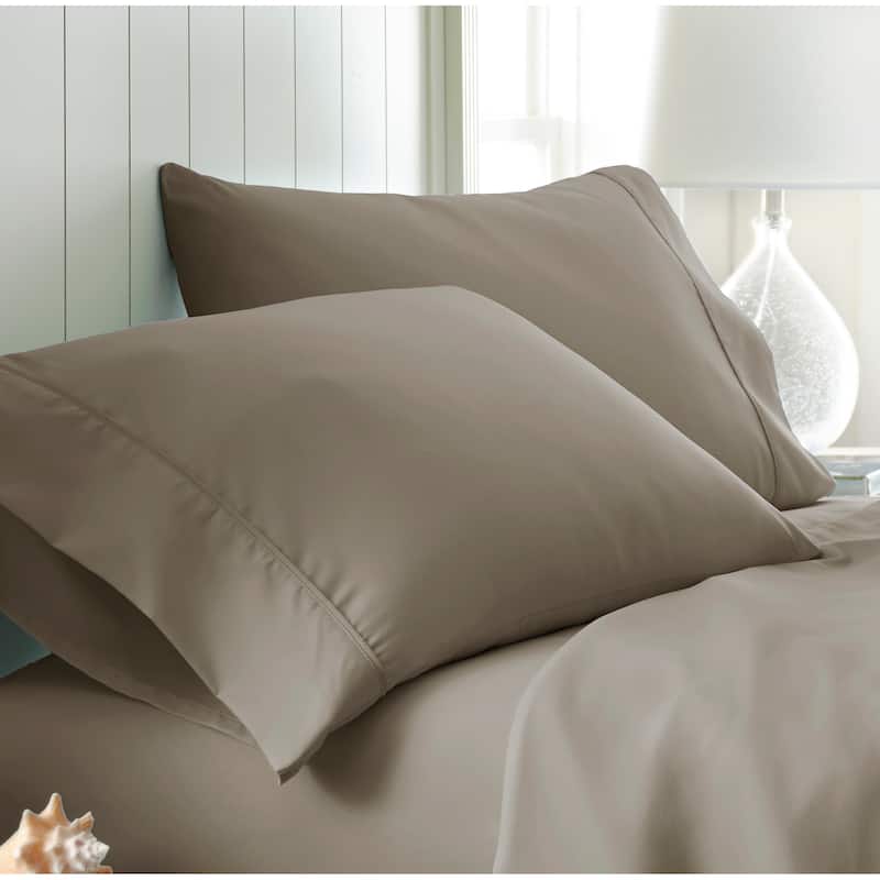 Home Collection Premium Ultra Soft 2-piece Microfiber Pillowcase Set - Standard - Taupe