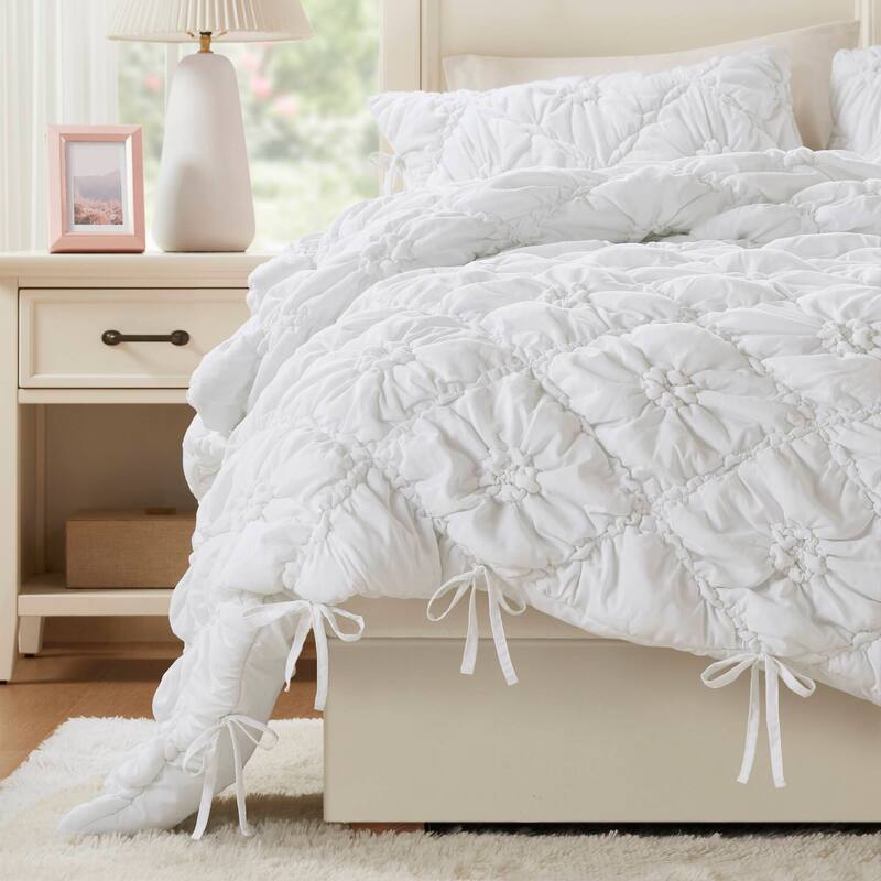 Intelligent Design Lily Embroidered Comforter Set