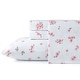 preview thumbnail 26 of 41, Pointehaven Printed Cotton 180 GSM Deep Pocket Oversized Brushed Flannel Sheet Set Sakura - California King