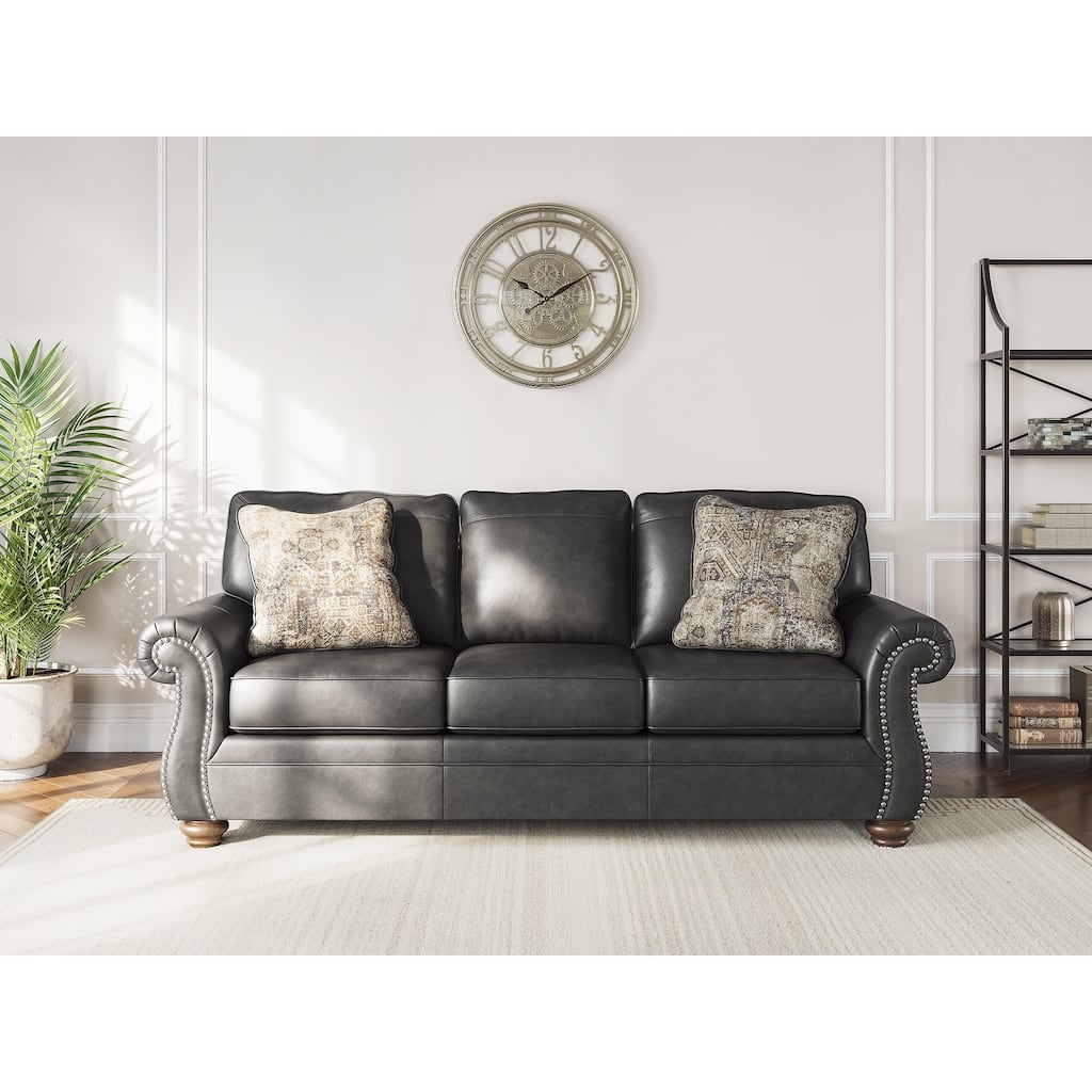 Signature Design by Ashley Chatterton Black Sofa - 92"W x 38"D x 39"H
