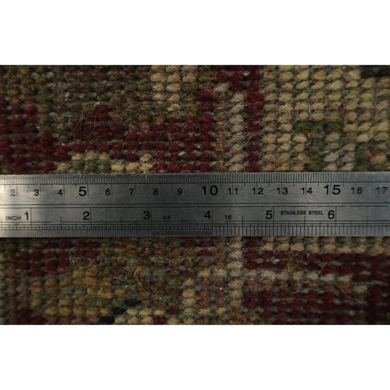 Hand Knotted Oriental 100% Wool Carpet Traditional All-Over Beige & Ivories Agra Area Rug - 4' 0'' X 2' 6''