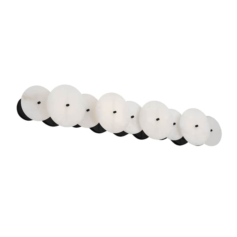 Cosmos 4-Light 35.75-Inch Real Alabaster Stone Bath Fixture - N/A