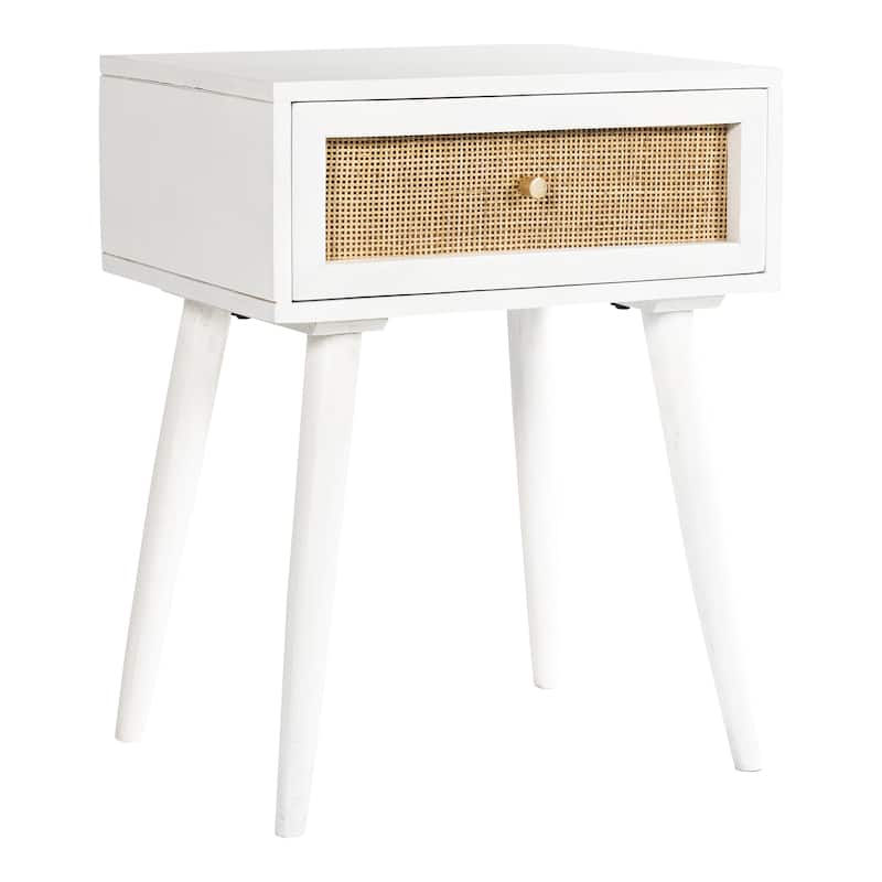 Glenda Solid Wood One-Drawer Nightstand
