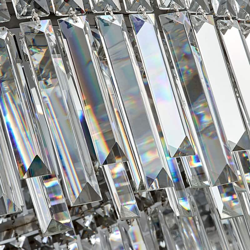 23.6'' Modern Crystal Lighting Flush Mount Ceiling Light - 23.6*7.48inches