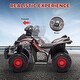 preview thumbnail 5 of 9, 6V Electric Ride-On Kids ATV Quad with Forward Drive, Music, and Versatile Terrain Capability for Ages 2-6 - Black