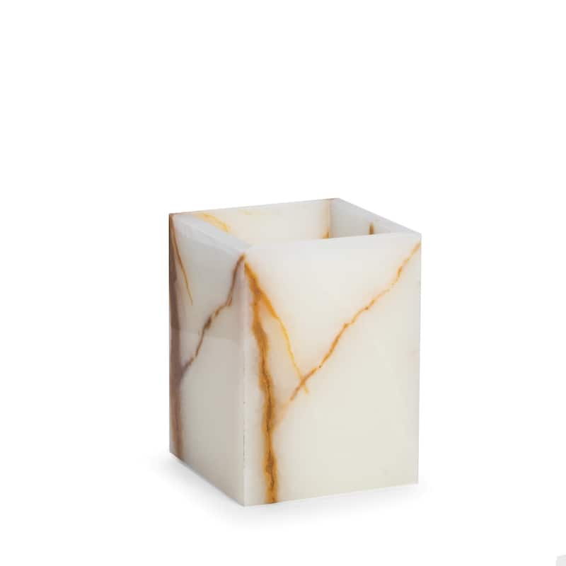 Marble Bath Tumbler in Green Onyx Bed Bath & Beyond 31307439