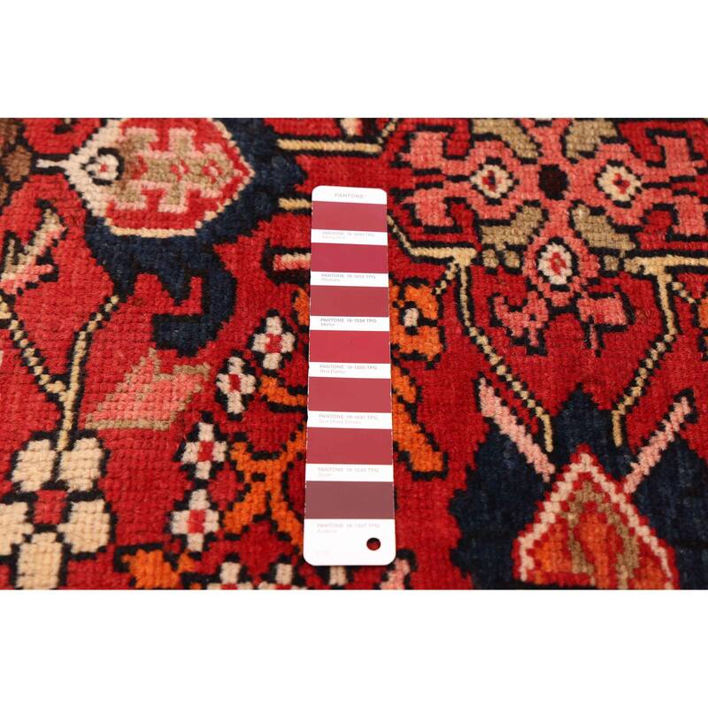 ECARPETGALLERY Hand-knotted Anadol Red Wool Rug - 3'5 x 9'7