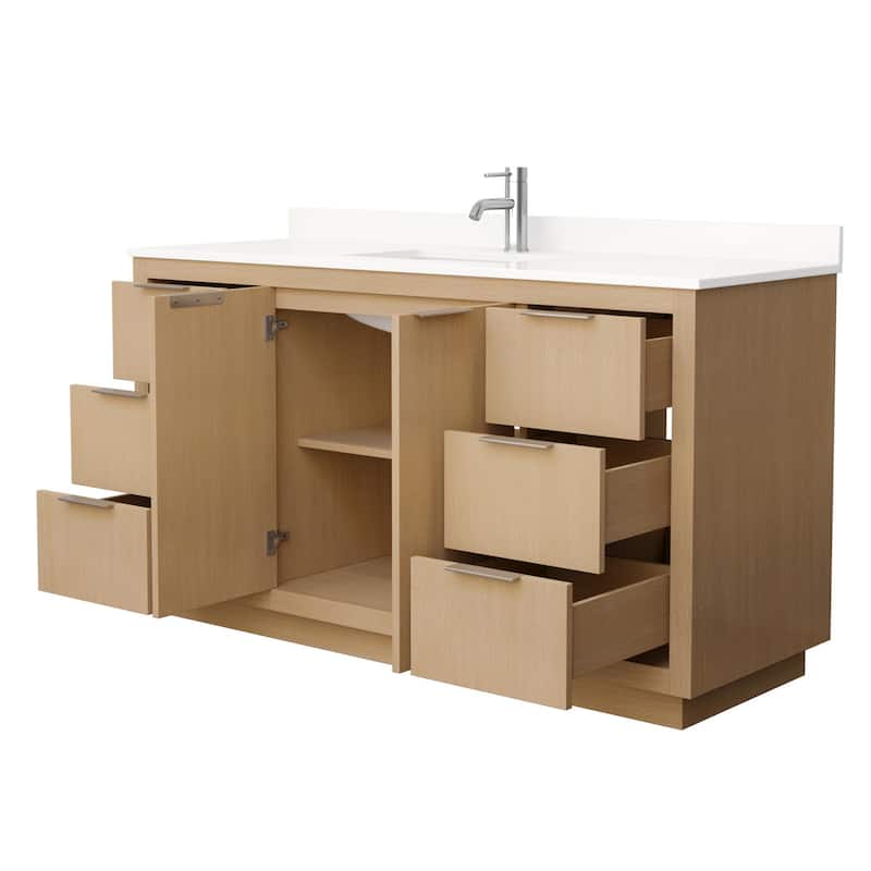 Wyndham Collection WCF282860S-QTZ-UNSMXX Maroni 60" Free Standing
