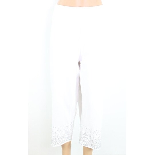 Shop Onque Casual New White Womens Size 2x Plus Capris Cropped