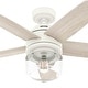 preview thumbnail 12 of 16, Hunter Margo Ceiling Fan w/ LED Light Kit, Handheld Remote - Transitional, Bohemian