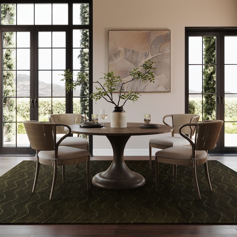 Nuloom Gailia Solid Wool Cozy Area Rug