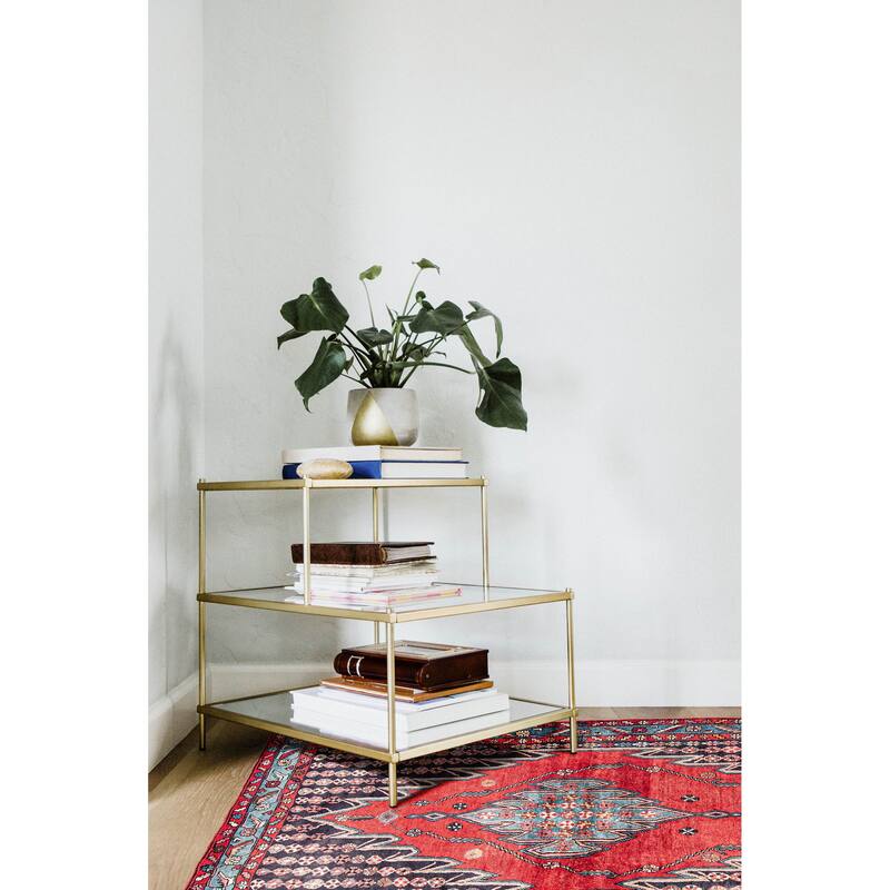 ECARPETGALLERY Hand-knotted Anadol Red Wool Rug - 4'7 x 8'2