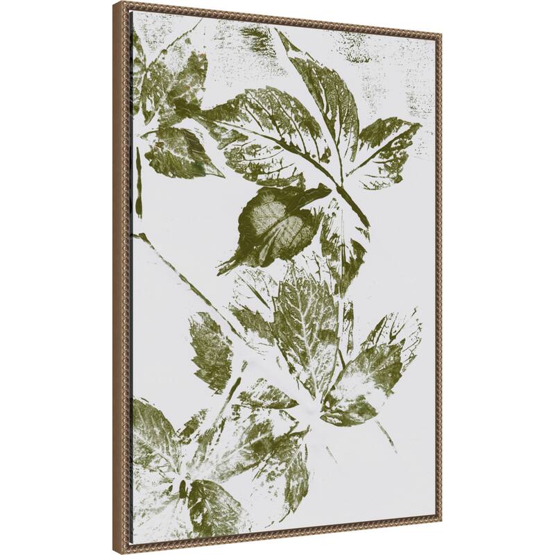 Leaves No. 1 by Maira Ribena (23 x 33 in.), Framed Canvas Wall Art Print