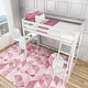 preview thumbnail 5 of 7, Max and Lily Twin-Size High Loft Bed with Desk