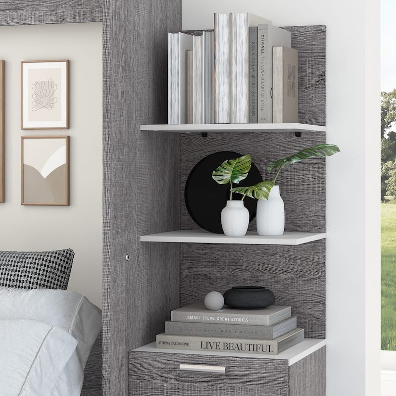 Cielo 20W Set of Floating Shelves for Cielo Murphy Bed by Bestar