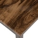 preview thumbnail 7 of 8, Gendt Industrial Walnut Wood 2-Tone 3-Piece Counter Height Table Set by Copper Grove