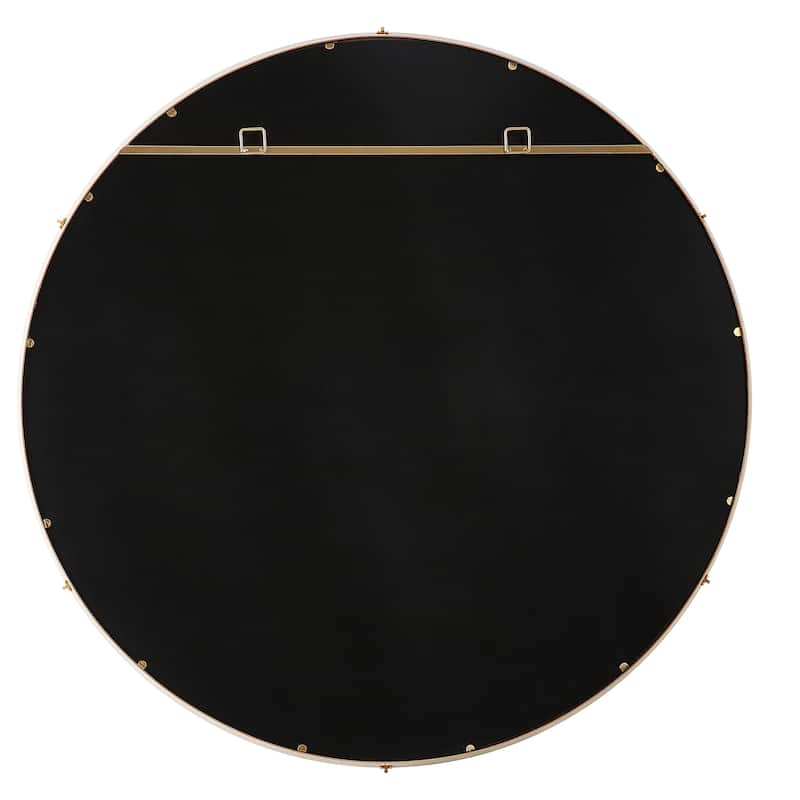 Uttermost Cyprus White Round Mirror - 43"W x 43"H x 2.75"D