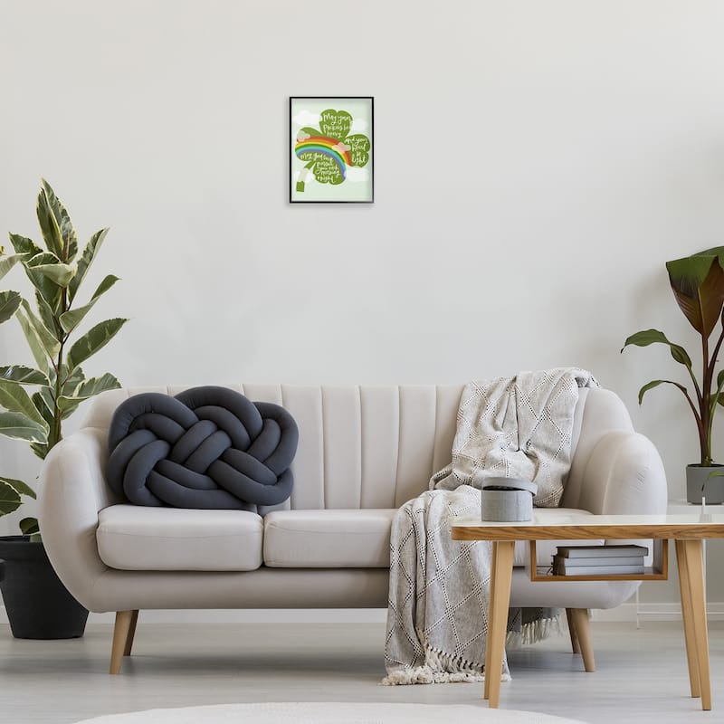 Stupell Uplifting Good Luck Rhyme Framed Giclee Art Design By Mandy Ford Art + Illustration
