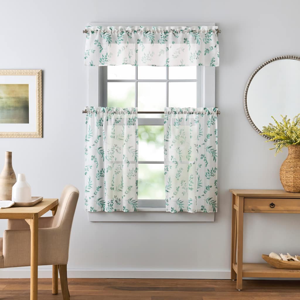 Martha Stewart Madison 3-piece Valance & Tier Set