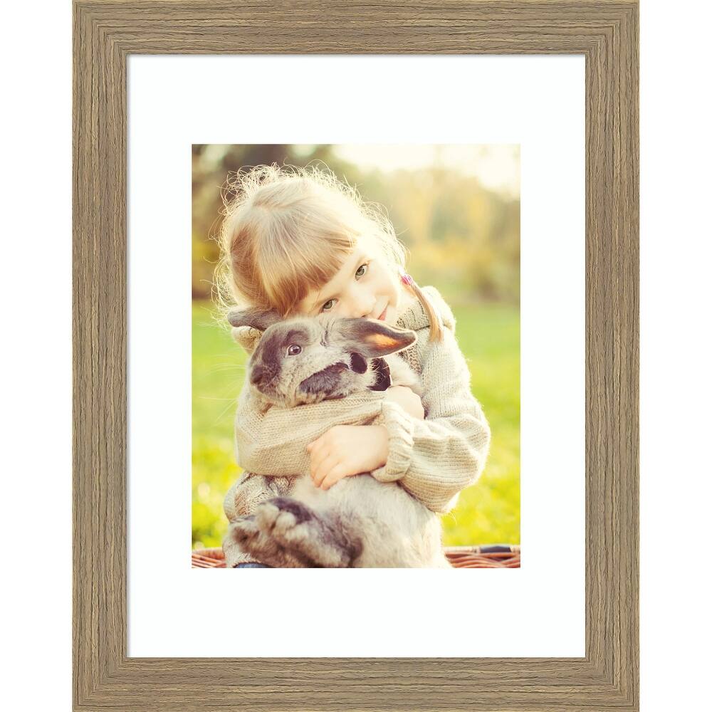 Woodgrain Stripe Blonde Framed Picture Frame, Photo Frame