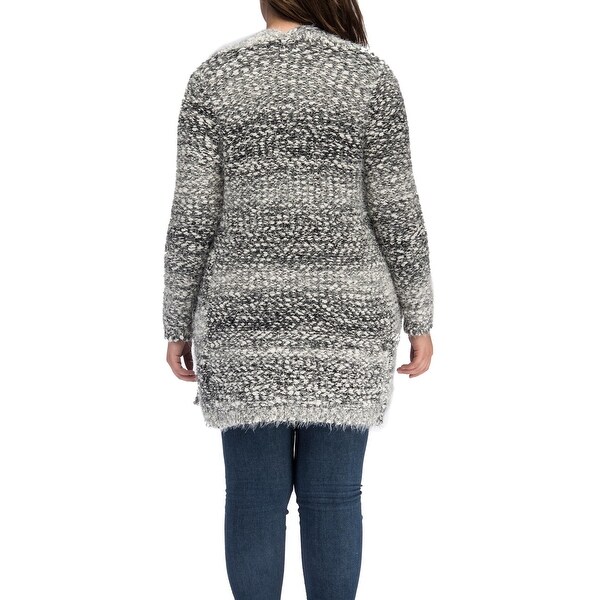 plus size eyelash cardigan
