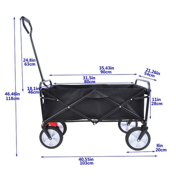 Folding Wagon Shopping Beach Cart Bed Bath & Beyond 36783407