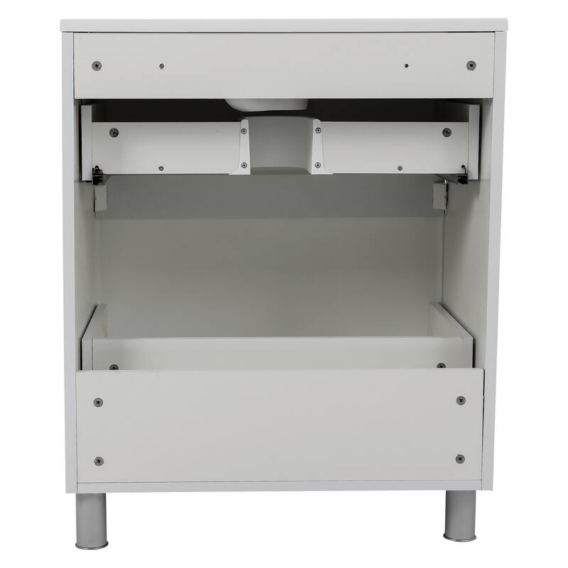 Modern Free Standing Bathroom Vanity with Washbasin | Comfort Collection mirror Omega R-line 40" included