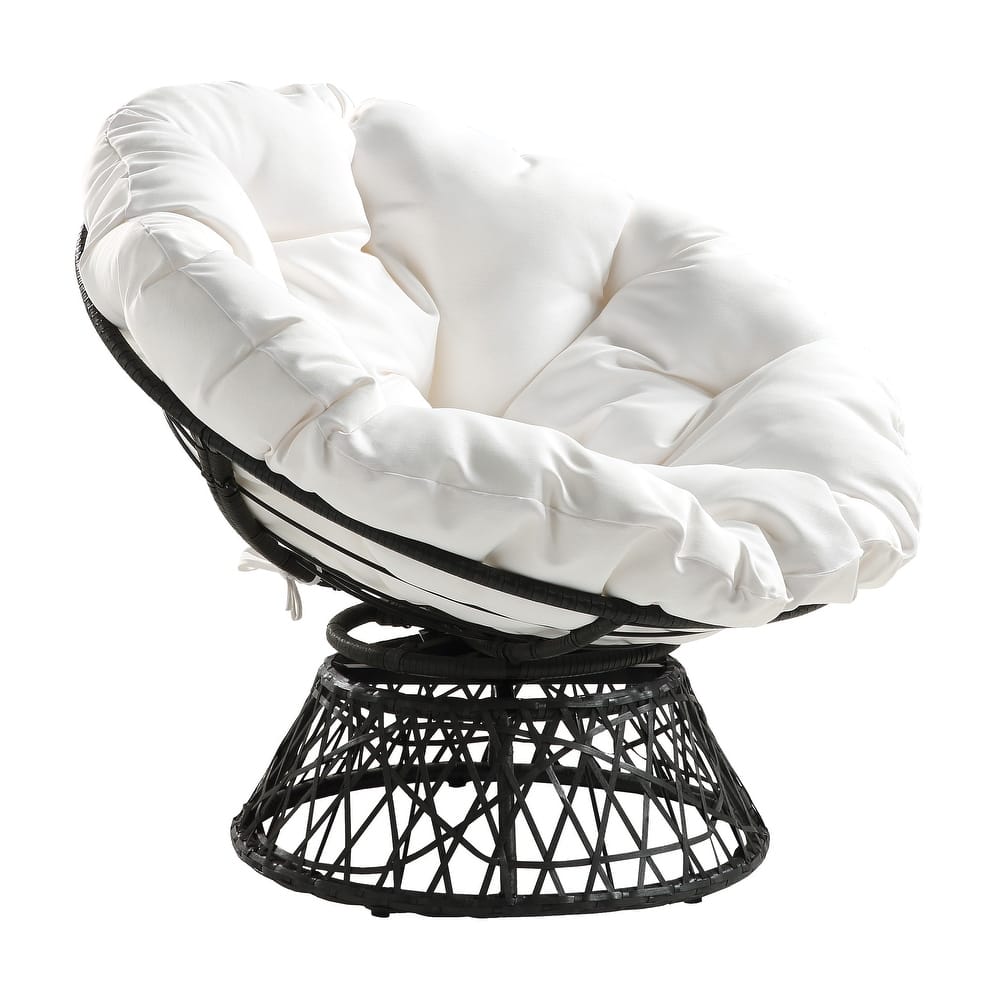 The Curated Nomad Avoca Woven Wicker Papasan Chair